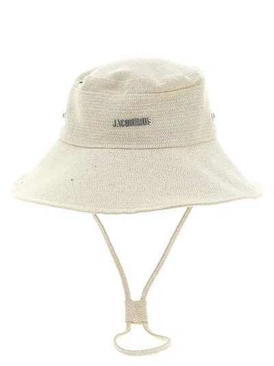 Jacquemus Le Bob De-nîmes Bucket Hat In White