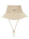 Jacquemus "le Bob De-nimes" Bucket Hat In Beige