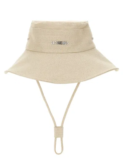 Jacquemus "le Bob De-nimes" Bucket Hat In Yellow