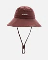 Jacquemus Brown Le Bob De-nimes Bucket Hat In Brown