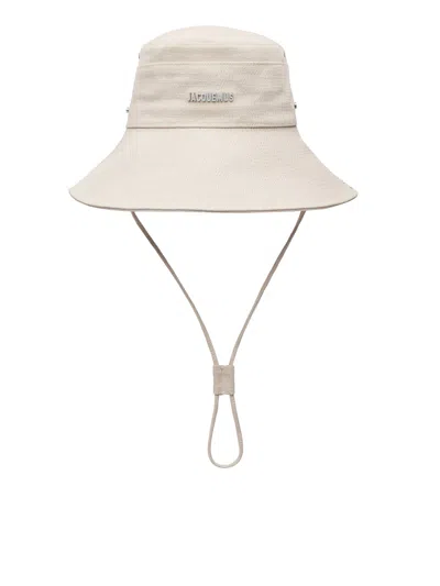 Jacquemus Le Bob De-nimes Bucket Hat In White