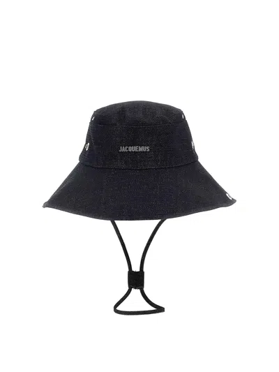 Jacquemus Le Bob De-nmes Bucket Hat In Purple