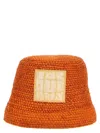 Jacquemus Orange Le Bob Ficiu Bucket Hat In Orange