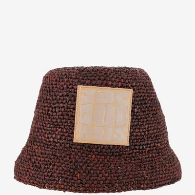 Jacquemus Le Bob Ficiu Hat In Brown
