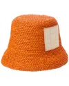 Jacquemus Le Bob Ficiu Bucket Hat In Orange