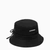 Jacquemus Le Bob Gadjo Drawstring Bucket Hat In Black