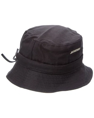Jacquemus Le Bob Gadjo Bucket Hat In Gray