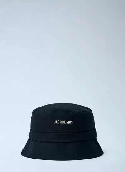 Jacquemus Le Bob Gadjo Bucket Hat In Black