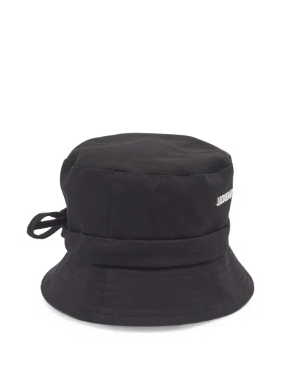 Pre-owned Jacquemus Le Bob Gadjo Bucket Hat In Black