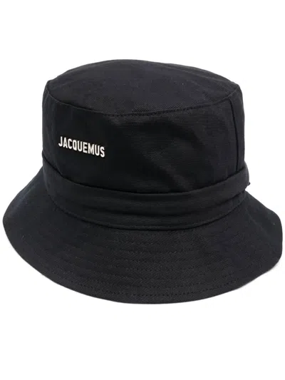 Jacquemus Le Bob Gadjo Bucket Hat In Black