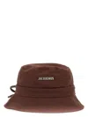 Jacquemus Le Bob Gadjo Bucket Hat In Brown