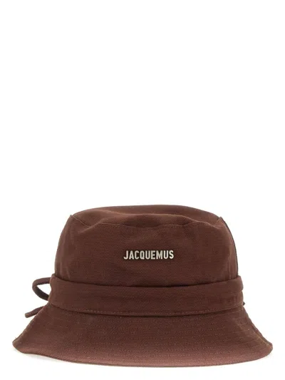 Jacquemus Le Bob Gadjo Bucket Hat In Brown