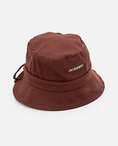 Jacquemus Le Bob Gadjo Bucket Hat In Brown