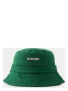 Jacquemus Le Bob Gadjo Bucket Hat In Green