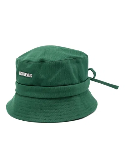 Jacquemus Le Bob Gadjo Bucket Hat In Green