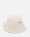 Jacquemus Le Bob Gadjo Bucket Hat In Neutral