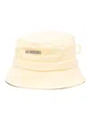 Jacquemus Women Le Bob Gadjo Bucket Hat In Pale Yellow