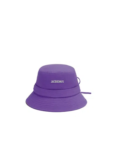Jacquemus Le Bob Gadjo Bucket Hat In Purple