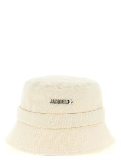 Jacquemus Le Bob Gadjo Bucket Hat In Neutral