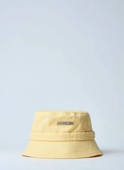 Jacquemus Le Bob Gadjo Bucket Hat In Yellow