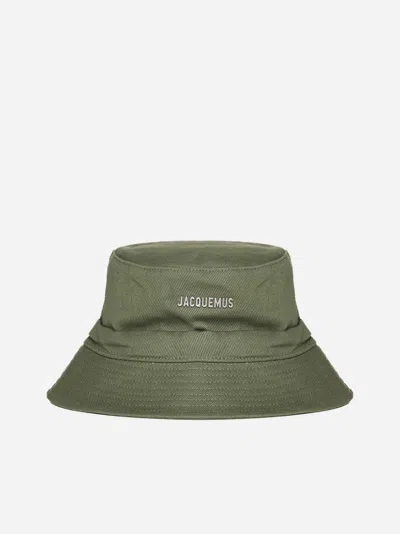 Jacquemus Le Bob Gadjo Cotton Hat In Green