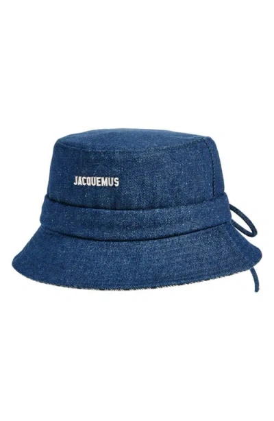 Jacquemus Le Bob Gadjo Bucket Hat In Blue
