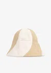 Jacquemus Le Bob Gelato Paneled Bucket Hat In Beige