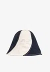 Jacquemus Bob Hat Gelato In Navy And White Canvas In Navy