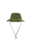 Jacquemus Le Bob Artichaut Bucket Hat Unsiex Khaki In Cotton In Khaki