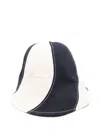 Jacquemus Off-white & Navy 'le Bob Gelato' Bucket Hat In Blue