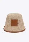 Jacquemus Le Bob Logo Patch Bucket Hat In Brown