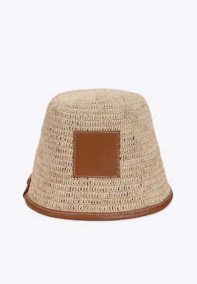 JACQUEMUS LE BOB LOGO PATCH BUCKET HAT