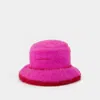 Jacquemus Le Bob Neve Bucket Hat In Pink