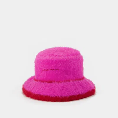 Jacquemus Le Bob Neve Bucket Hat In Pink