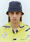 Jacquemus Navy 'le Bob Ovalie' Bucket Hat In Navy