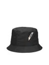 Jacquemus Le Bob Ovalie Logo Bucket Hat In Black