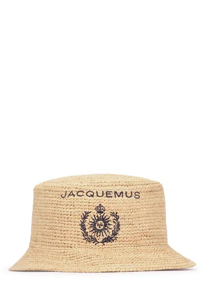 Jacquemus Le Bob Pesco Bucket Hat In Neutrals