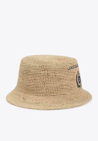 Jacquemus Le Bob Pesco Bucket Hat In Neutrals
