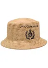 Jacquemus Le Bob Pesco Straw Bucket Hat In Natural