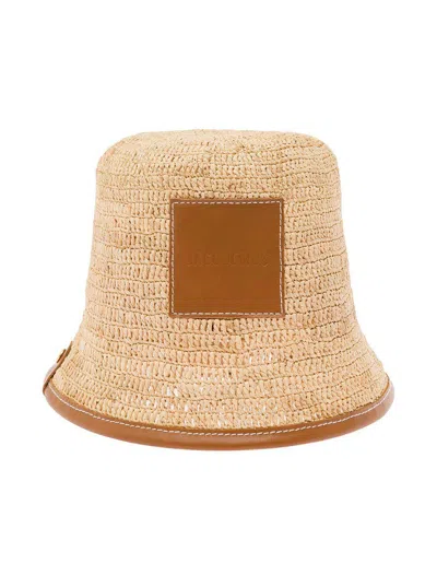 Jacquemus Le Bob Soli Bucket Hat In Brown