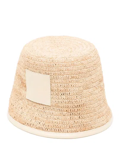 Jacquemus Le Bob Soli Bucket Hat In Ivory