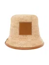 Jacquemus Le Bob Soli Raffia Hat In Brown