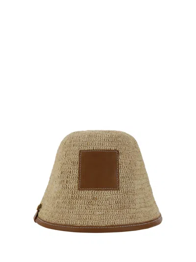 Jacquemus Le Bob Soli Bucket Hat In Light Brown 2