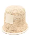Jacquemus Le Bob Ficiu Bucket Cap In Neutrals