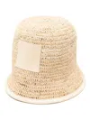 Jacquemus Le Bob Ficiu Bucket Cap In Neutrals
