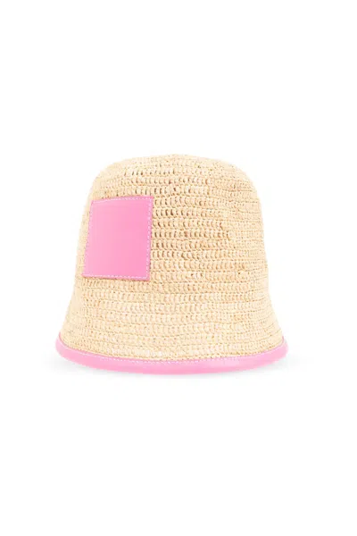 Jacquemus Le Bob Soli Bucket Hat In Nude
