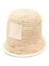Jacquemus Le Bob Ficiu Bucket Cap In White