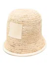 Jacquemus Le Bob Ficiu Bucket Cap In White