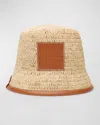 Jacquemus 'le Bob Soli' Beige Bucket Hat With Logo Patch In Light Brown