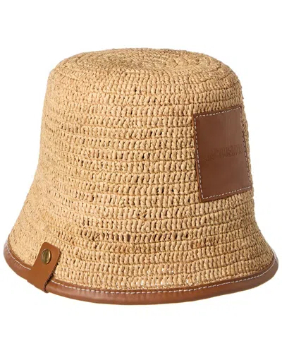 JACQUEMUS JACQUEMUS LE BOB SOLI RAFFIA BUCKET HAT